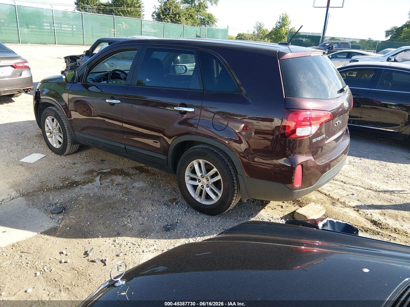 2015 Kia Sorento VIN 5XYKT3A60FG629362 IAAI salvage auction — FRONT END, Salvage (Kentucky), sold $800 on 2026-07-29 (photo 3)