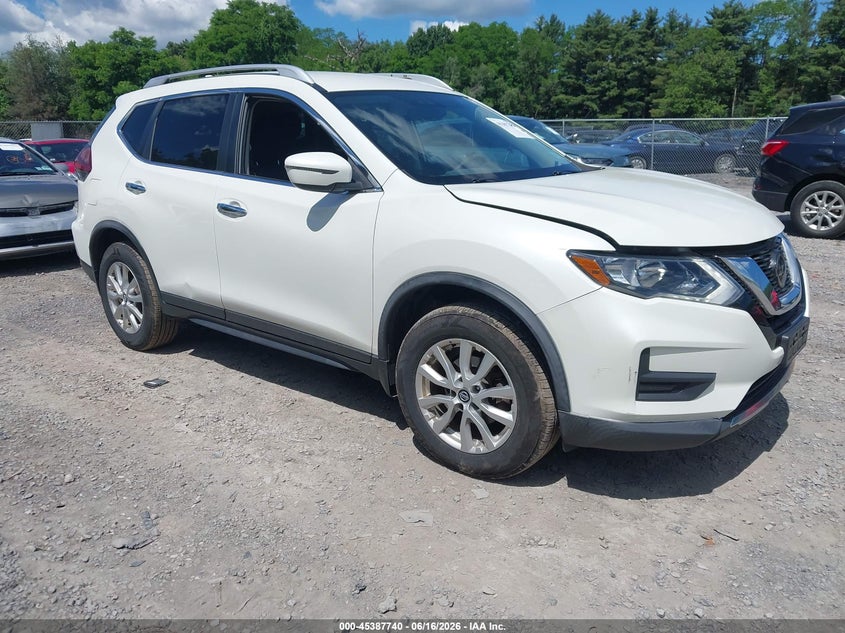 2018 Nissan Rogue VIN KNMAT2MV4JP614068 IAAI salvage auction — LEFT REAR, Mv-907A (New York), sold $4,250 on 2026-07-14 (photo 1)
