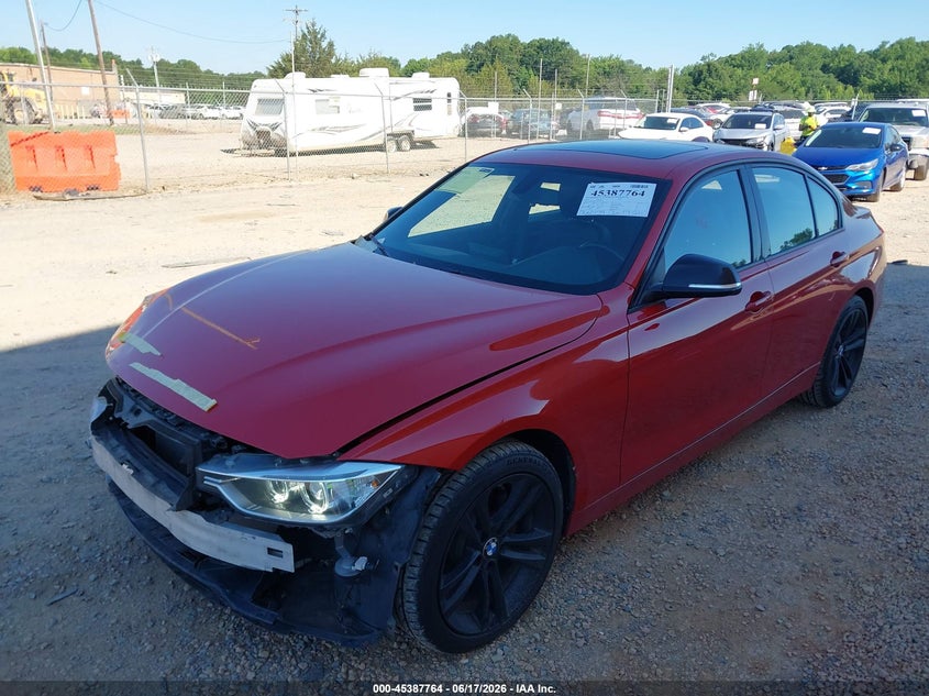 2015 BMW 3er VIN WBA3B5C50FP654490 IAAI salvage auction — FRONT END, Salvage (North Carolina), sold $1,750 on 2026-07-10 (photo 2)