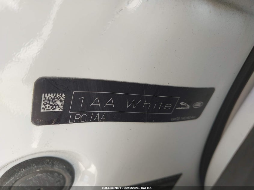 2019 Land rover Range rover velar VIN SALYL2EXXKA798508 IAAI salvage auction — SIDE, Original (Texas), sold $13,400 on 2026-08-29 (photo 9)