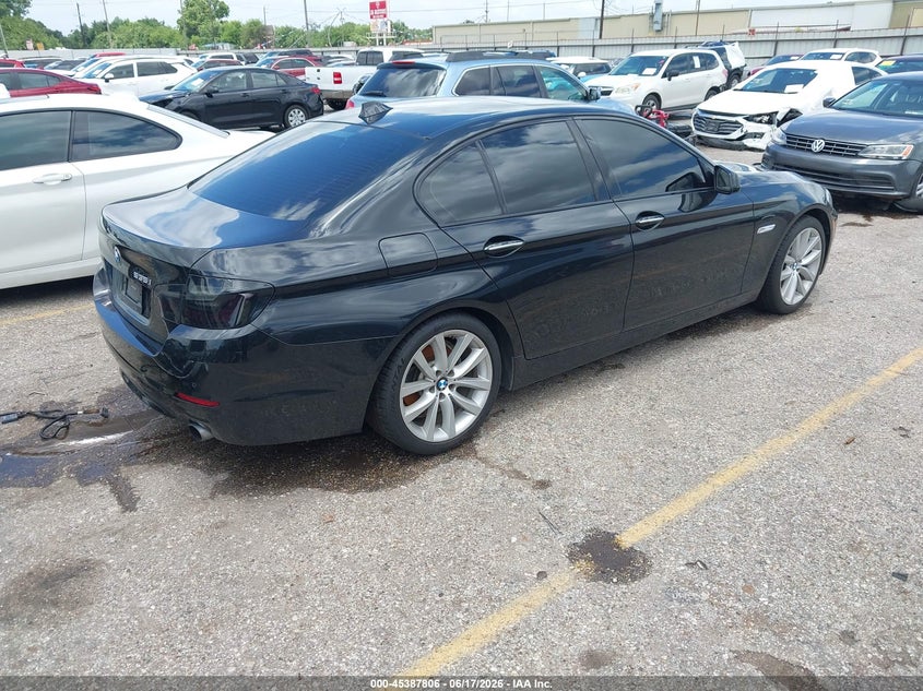 2012 BMW 5er VIN WBAFR7C56CC813066 IAAI salvage auction — LEFT SIDE, Salvage Title, sold $2,850 on 2026-07-22 (photo 4)