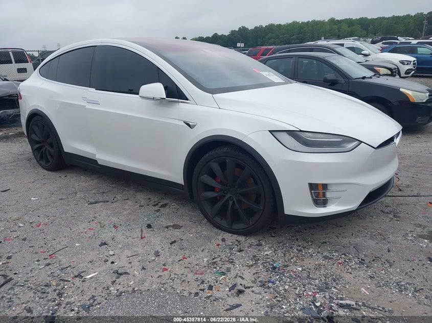 2017 Tesla Model x VIN 5YJXCBE49HF067514 IAAI salvage auction — REAR END, Salvage (Georgia), sold $10,500 on 2026-07-19 (photo 1)
