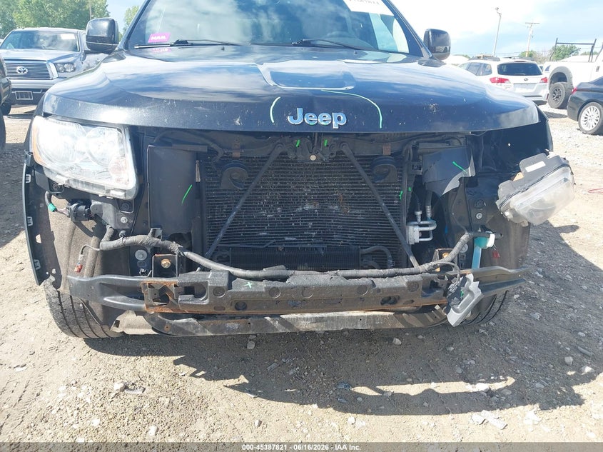 2012 Jeep Grand cherokee VIN 1C4RJFAG8CC245103 IAAI salvage auction — FRONT END, Clear (Wisconsin), sold $750 on 2026-07-09 (photo 6)