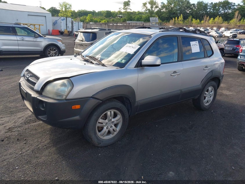 2006 Hyundai Tucson VIN KM8JN12D66U343968 IAAI salvage auction — NORMAL WEAR, Clear (Pennsylvania), sold $425 on 2026-07-07 (photo 2)