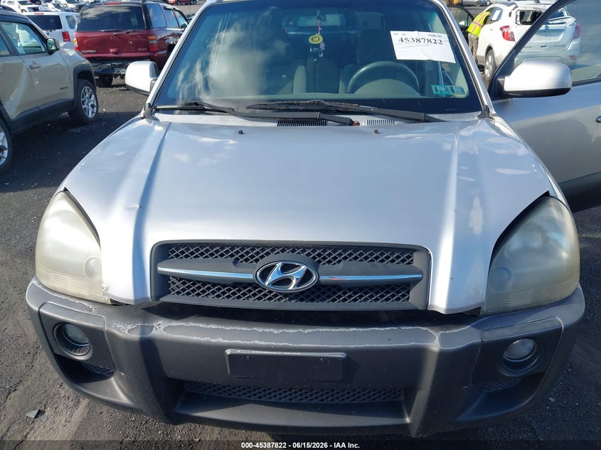 2006 Hyundai Tucson VIN KM8JN12D66U343968 IAAI salvage auction — NORMAL WEAR, Clear (Pennsylvania), sold $425 on 2026-07-07 (photo 6)