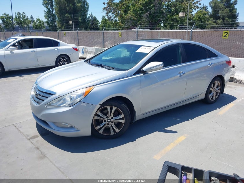 2013 Hyundai Sonata VIN 5NPEC4ACXDH552093 IAAI salvage auction — NORMAL WEAR, App For Dup Clear (California), sold $375 on 2026-07-13 (photo 2)