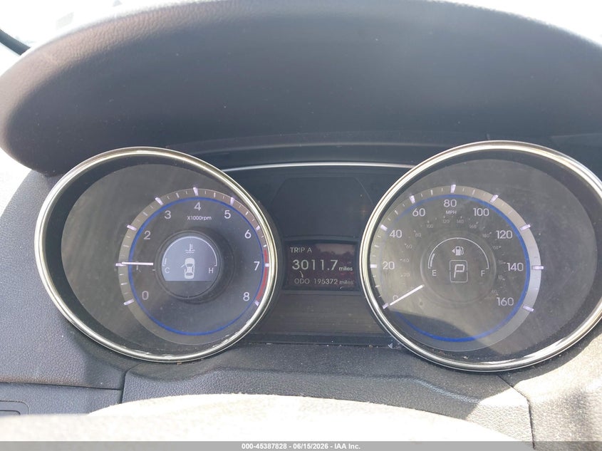 2013 Hyundai Sonata VIN 5NPEC4ACXDH552093 IAAI salvage auction — NORMAL WEAR, App For Dup Clear (California), sold $375 on 2026-07-13 (photo 7)