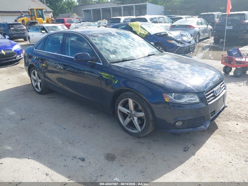 2011 Audi A4 VIN WAUFFAFL6BN035998 IAAI salvage auction — NORMAL WEAR, Clear (Massachusetts), sold $375 on 2026-07-08 (photo 1)