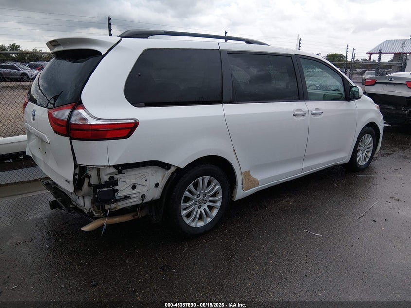2015 Toyota Sienna VIN 5TDYK3DC2FS571711 IAAI salvage auction — REAR END, Salvage (Louisiana), sold $2,850 on 2026-07-13 (photo 4)