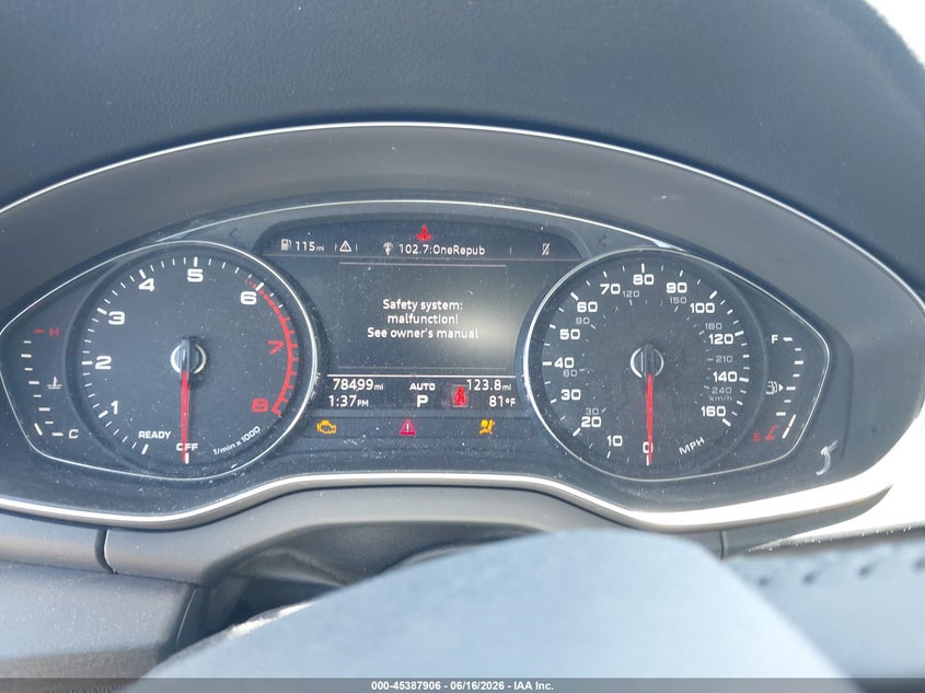 2019 Audi Q5 VIN WA1ANAFY3K2049378 IAAI salvage auction — FRONT END, Salvage (California), sold $5,700 on 2026-07-22 (photo 7)