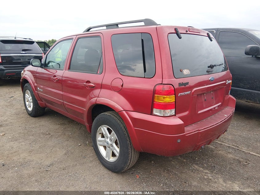 2007 Ford Escape hybrid VIN 1FMCU49HX7KB87324 IAAI salvage auction — NORMAL WEAR, Original (Ohio), sold $100 on 2026-07-08 (photo 3)