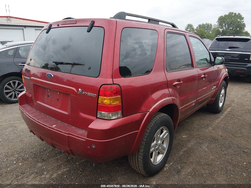 2007 Ford Escape hybrid VIN 1FMCU49HX7KB87324 IAAI salvage auction — NORMAL WEAR, Original (Ohio), sold $100 on 2026-07-08 (photo 4)