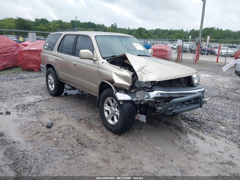 2002 Toyota 4runner VIN JT3HN86R929078093 IAAI salvage auction — RIGHT FRONT, Rebuildable (Florida), sold $2,650 on 2026-07-23 (photo 1)