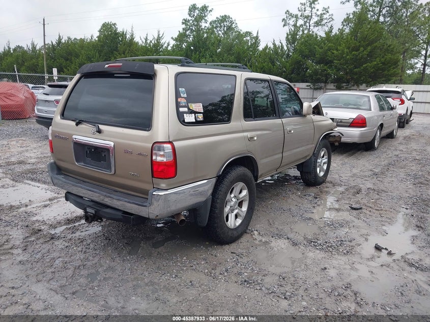 2002 Toyota 4runner VIN JT3HN86R929078093 IAAI salvage auction — RIGHT FRONT, Rebuildable (Florida), sold $2,650 on 2026-07-23 (photo 4)