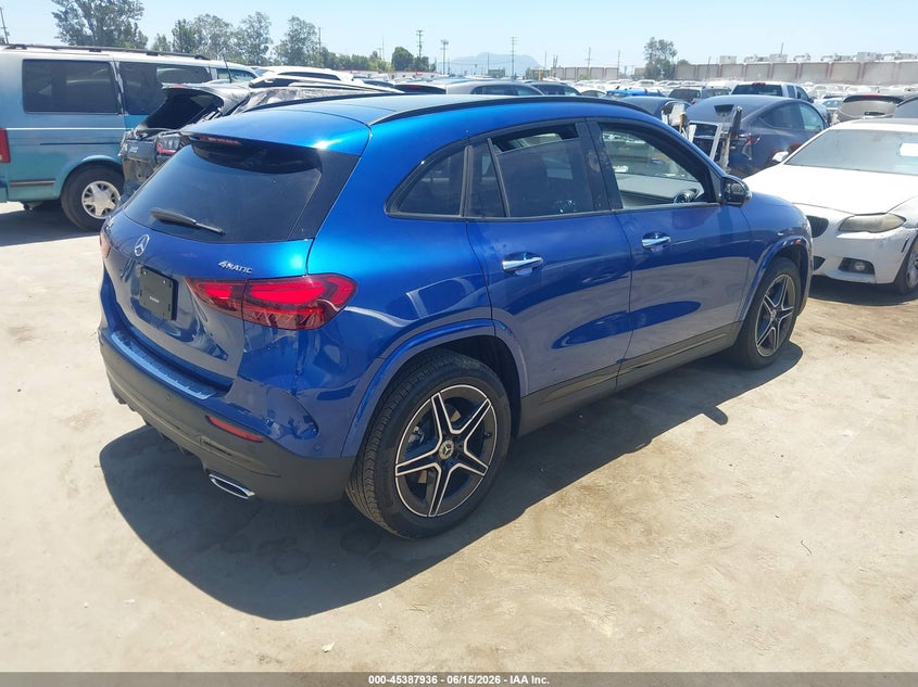 2025 Mercedes-benz Gla-klasse VIN W1N4N4HB2SJ733463 IAAI salvage auction — LEFT FRONT, Salvage Title, sold $20,600 on 2026-08-08 (photo 4)