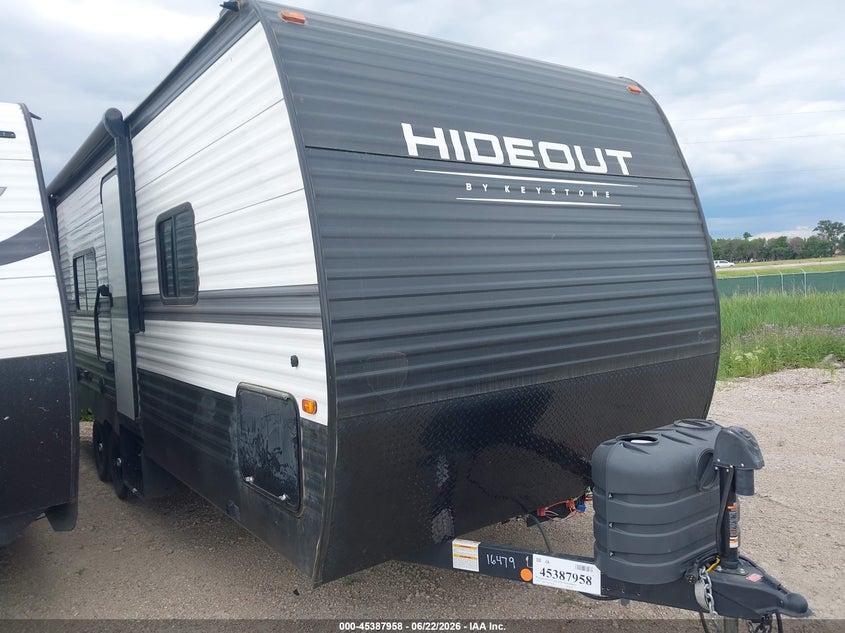 2024 Keystone rv Other VIN 4YDTH1L26R7243404 IAAI salvage auction — STORM DAMAGE, Regular (South Dakota), sold $5,050 on 2026-09-22 (photo 1)