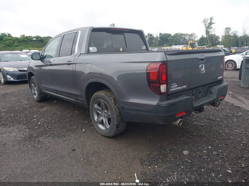 2023 Honda Ridgeline VIN 5FPYK3F50PB050658 IAAI salvage auction — FRONT END, Salvage (New Jersey), sold $16,525 on 2026-08-20 (photo 3)