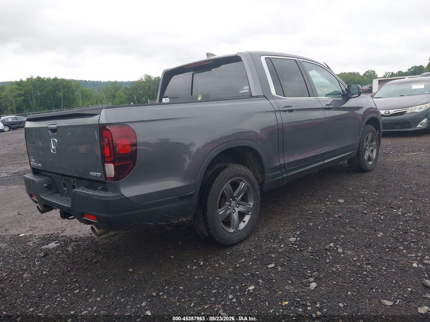 2023 Honda Ridgeline VIN 5FPYK3F50PB050658 IAAI salvage auction — FRONT END, Salvage (New Jersey), sold $16,525 on 2026-08-20 (photo 4)