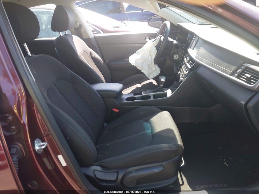 2018 Kia Optima VIN 5XXGT4L30JG192524 IAAI salvage auction — FRONT END, Salvage Title, sold $1,750 on 2026-07-22 (photo 5)