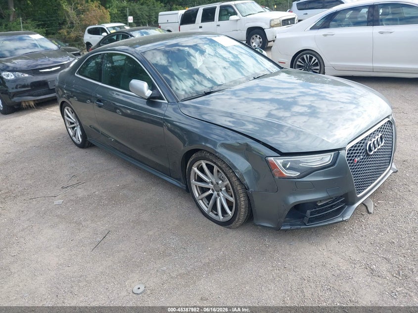 2013 Audi Rs5 VIN WUAC6AFR7DA900985 IAAI salvage auction — RIGHT FRONT, Clear (Indiana), sold $4,875 on 2026-07-08 (photo 1)