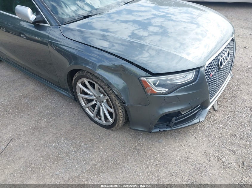 2013 Audi Rs5 VIN WUAC6AFR7DA900985 IAAI salvage auction — RIGHT FRONT, Clear (Indiana), sold $4,875 on 2026-07-08 (photo 6)