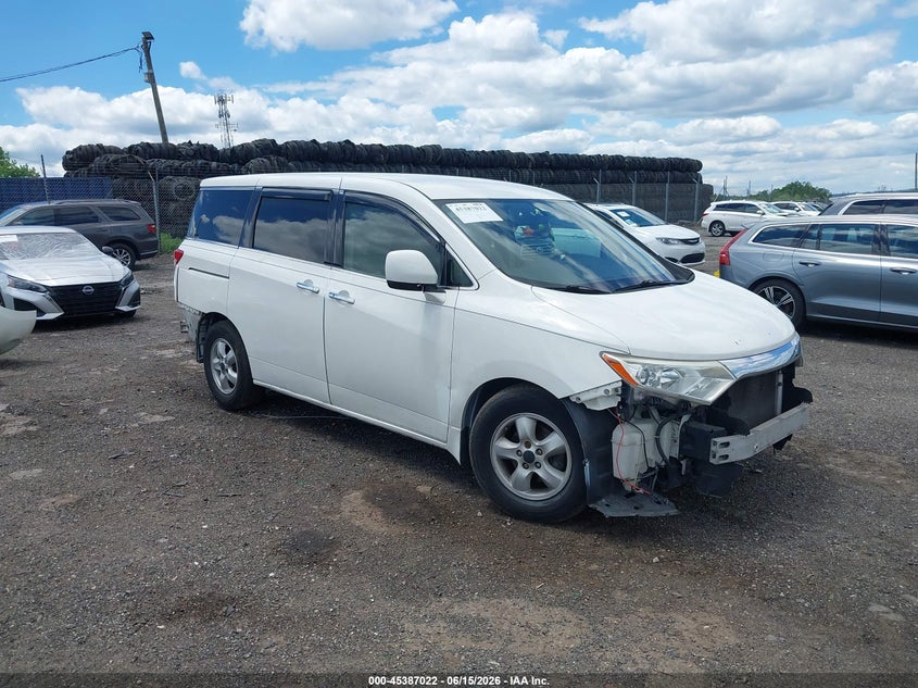 2012 Nissan Quest VIN JN8AE2KP2C9039446 IAAI salvage auction — LEFT SIDE, Salvage (Pennsylvania), sold $25 on 2026-07-10 (photo 1)