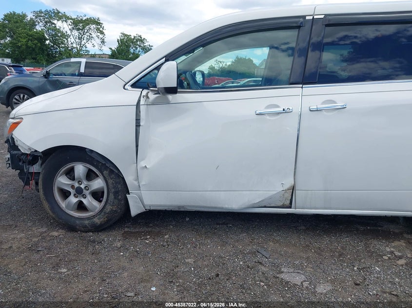 2012 Nissan Quest VIN JN8AE2KP2C9039446 IAAI salvage auction — LEFT SIDE, Salvage (Pennsylvania), sold $25 on 2026-07-10 (photo 6)