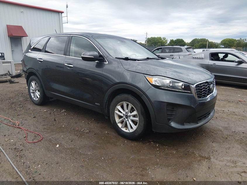 2020 Kia Sorento VIN 5XYPGDA3XLG649667 IAAI salvage auction — REAR END, Salvage (Kansas), sold $3,150 on 2026-07-31 (photo 1)