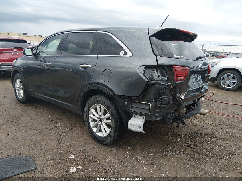 2020 Kia Sorento VIN 5XYPGDA3XLG649667 IAAI salvage auction — REAR END, Salvage (Kansas), sold $3,150 on 2026-07-31 (photo 3)