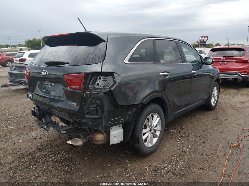 2020 Kia Sorento VIN 5XYPGDA3XLG649667 IAAI salvage auction — REAR END, Salvage (Kansas), sold $3,150 on 2026-07-31 (photo 4)