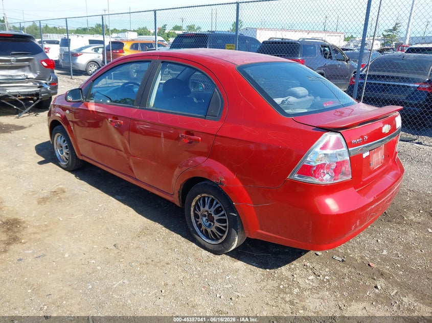 2007 Chevrolet Aveo VIN KL1TG56627B089125 IAAI salvage auction — VANDALISM, Salvage (Ohio), sold $225 on 2026-07-09 (photo 3)