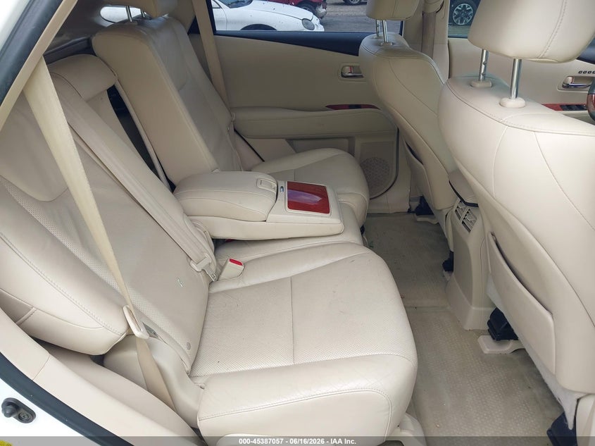2010 Lexus Rx VIN JTJZB1BA2A2002834 IAAI salvage auction — ROOF, Salvage (Illinois), sold $2,250 on 2026-07-29 (photo 8)