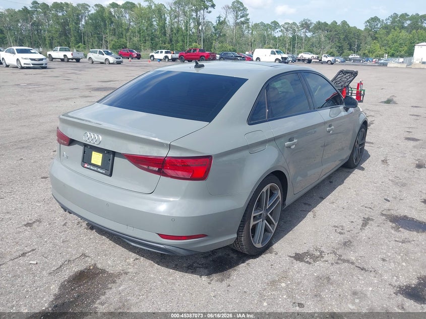 2020 Audi A3 VIN WAUAUGFF6LA003185 IAAI salvage auction — WATER/FLOOD, Certificate Of Destruction (Florida), sold $2,050 on 2026-07-28 (photo 4)