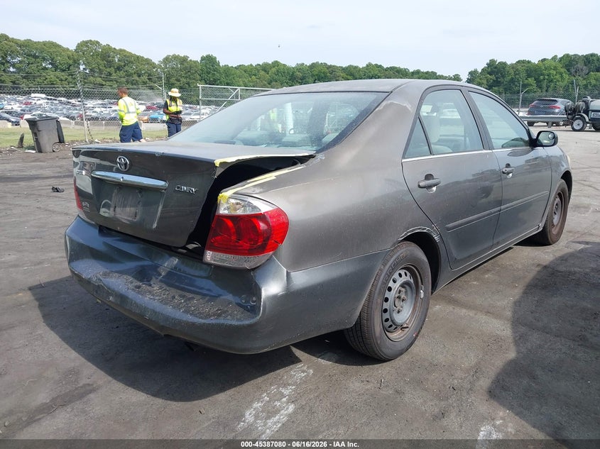2005 Toyota Camry VIN JTDBE32K853031514 IAAI salvage auction — REAR END, Salvage (North Carolina), sold $475 on 2026-07-09 (photo 4)
