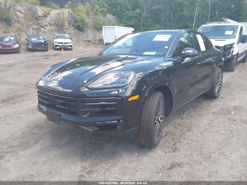 2025 Porsche Cayenne coupe VIN WP1BA2AY1SDA29328 IAAI salvage auction — REAR END, Wait Title, sold $27,750 on 2026-09-14 (photo 2)
