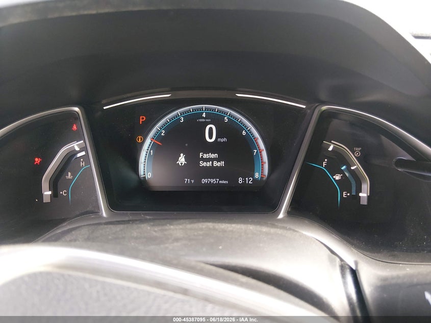 2018 Honda Civic VIN JHMFC1F79JX041200 IAAI salvage auction — RIGHT FRONT, Salvage (Missouri), sold $1,050 on 2026-07-28 (photo 7)