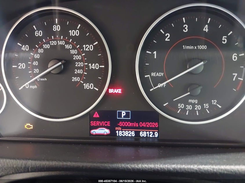 2012 BMW 3er VIN WBA3A5C52CF350050 IAAI salvage auction — NORMAL WEAR, Clear (North Carolina), sold $700 on 2026-07-16 (photo 7)