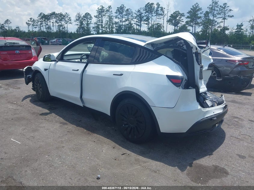 2020 Tesla Model y VIN 5YJYGDEE8LF044845 IAAI salvage auction — FRONT & REAR, Certificate Of Destruction (Florida), sold $2,050 on 2026-07-10 (photo 3)