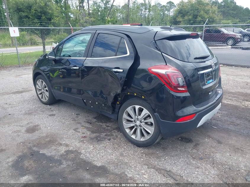 2019 Buick Encore VIN KL4CJASB7KB786802 IAAI salvage auction — LEFT REAR, Rebuildable (Florida), sold $25 on 2026-07-28 (photo 3)