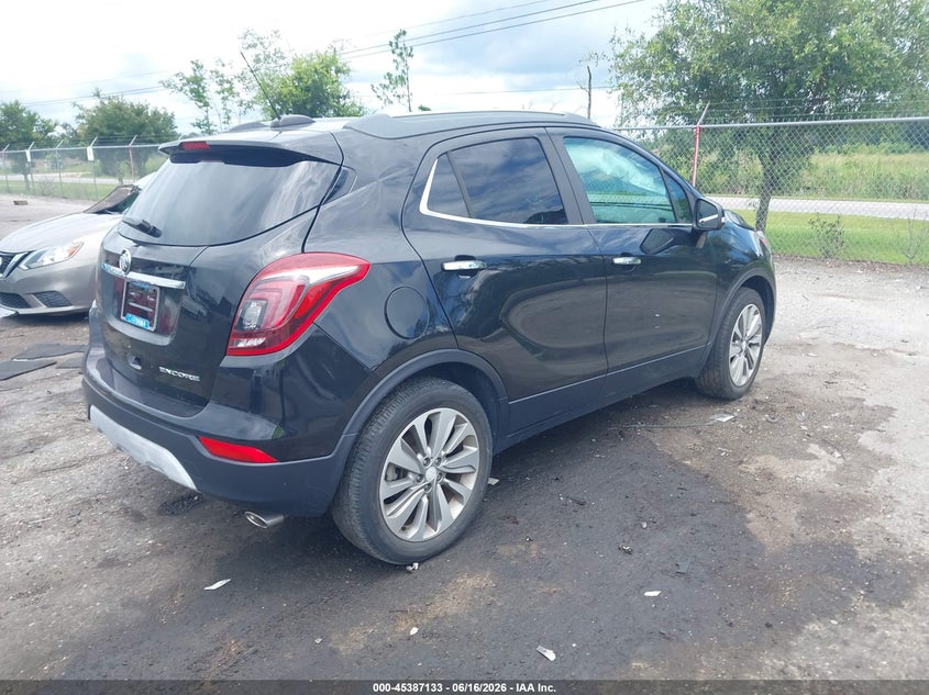2019 Buick Encore VIN KL4CJASB7KB786802 IAAI salvage auction — LEFT REAR, Rebuildable (Florida), sold $25 on 2026-07-28 (photo 4)