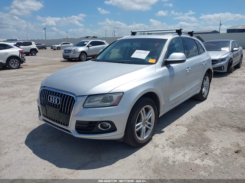 2014 Audi Q5 VIN WA1LFAFP6EA046420 IAAI salvage auction — RIGHT REAR, Original (Texas), sold $2,750 on 2026-07-22 (photo 2)