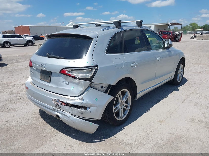 2014 Audi Q5 VIN WA1LFAFP6EA046420 IAAI salvage auction — RIGHT REAR, Original (Texas), sold $2,750 on 2026-07-22 (photo 4)