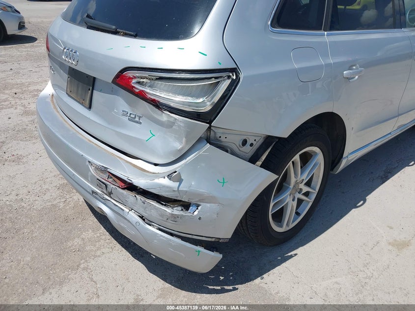 2014 Audi Q5 VIN WA1LFAFP6EA046420 IAAI salvage auction — RIGHT REAR, Original (Texas), sold $2,750 on 2026-07-22 (photo 6)