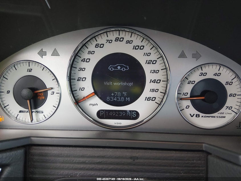 2003 Mercedes-benz E-class VIN WDBUF76JX3A344294 IAAI salvage auction — NORMAL WEAR, Repossession Paperwork (Georgia), sold $3,550 on 2026-07-17 (photo 7)