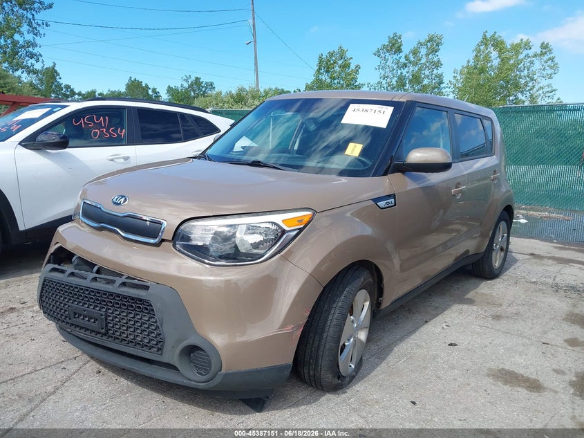 2015 Kia Soul VIN KNDJN2A20F7168335 IAAI salvage auction — FRONT END, Salvage (Ohio), sold $1,350 on 2026-07-14 (photo 2)