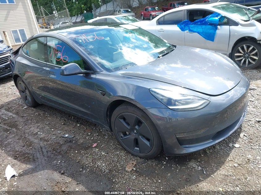 2023 Tesla Model 3 VIN 5YJ3E1EA4PF703036 IAAI salvage auction — REAR END, Salvage (Pennsylvania), sold $5,800 on 2026-07-29 (photo 1)
