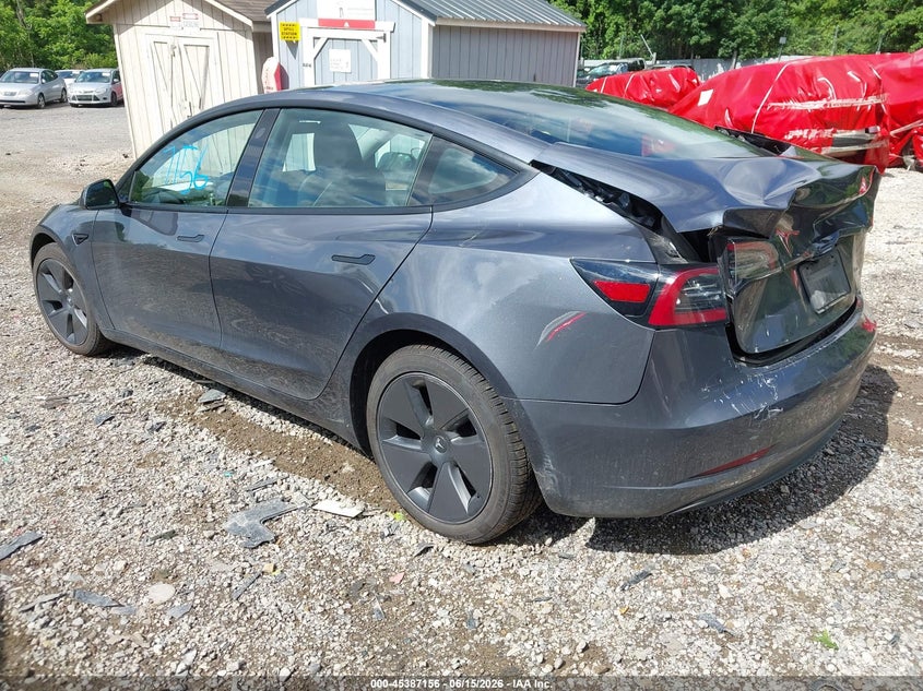 2023 Tesla Model 3 VIN 5YJ3E1EA4PF703036 IAAI salvage auction — REAR END, Salvage (Pennsylvania), sold $5,800 on 2026-07-29 (photo 3)