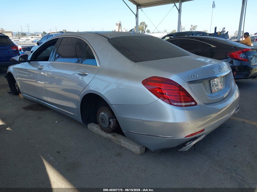 2015 Mercedes-benz S-klasse VIN WDDUG8CB1FA131181 IAAI salvage auction — THEFT, Salvage Title, sold $2,400 on 2026-07-29 (photo 3)