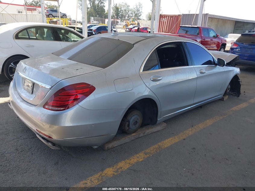2015 Mercedes-benz S-klasse VIN WDDUG8CB1FA131181 IAAI salvage auction — THEFT, Salvage Title, sold $2,400 on 2026-07-29 (photo 4)