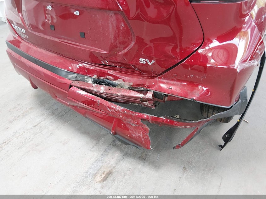 2021 Nissan Kicks VIN 3N1CP5CV0ML514018 IAAI salvage auction — RIGHT REAR, Rebuildable (Florida), sold $3,800 on 2026-07-17 (photo 6)